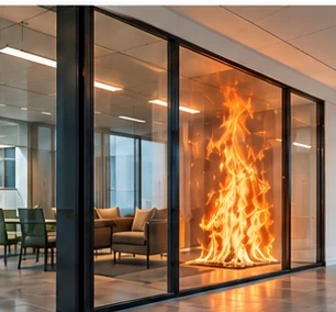 Illustration du produit Les vitrages coupe-feu